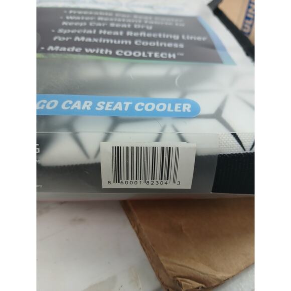 USED Cool Carats Car Seat Cooling Pad for Babies, Black  /White-OS - Picture 4 of 4